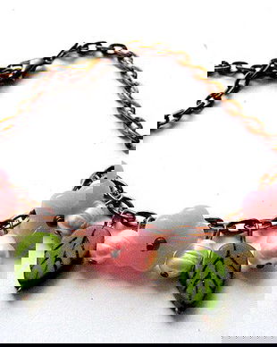 bratara howlite perle naturale si sticla 18790