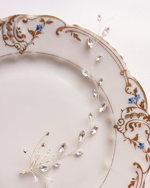 Accesoriu de par ramura cu cristale