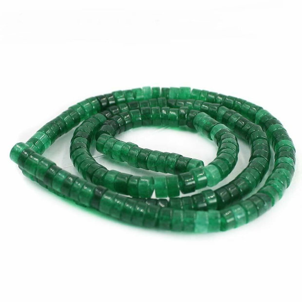 Rondele green jad 4*2 mm