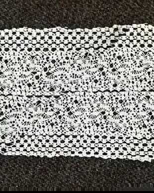 dantela de bumbac crosetata manual noua
