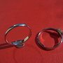 Baza inel reglabila din argint .925 rodiat cu platou rotund de 8 mm
