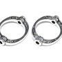 Link metalic, argintiu antichizat, 19x14.5 mm