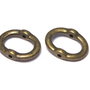 Link metalic, bronz, 15x13 mm
