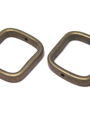 Link metalic, bronz, 23x20 mm