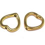 Link metalic, auriu antichizat, 13.5x14 mm
