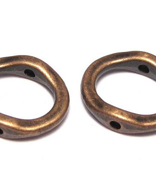 Link metalic, cupru, 15x13 mm