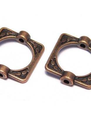 Link metalic, cupru, 16x14 mm