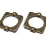 Link metalic, bronz, 16x14 mm