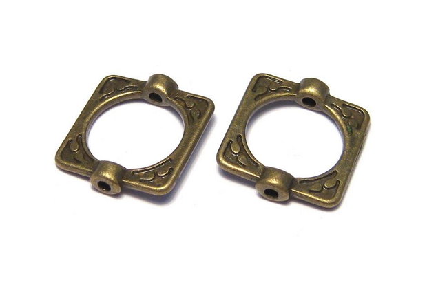 Link metalic, bronz, 16x14 mm