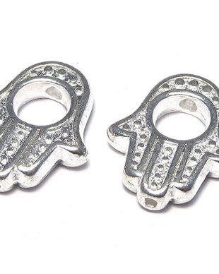 Link metalic, argintiu, 15x13 mm