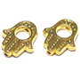 Link metalic, auriu, 15x13 mm