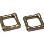 Link metalic, bronz, 16x16 mm