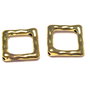 Link metalic, auriu, 16x16 mm