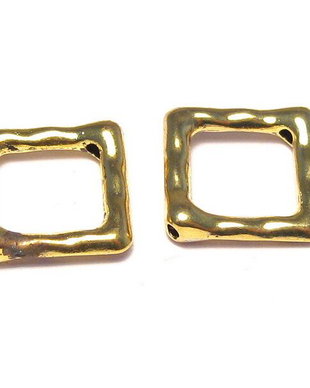 Link metalic, auriu, 16x16 mm