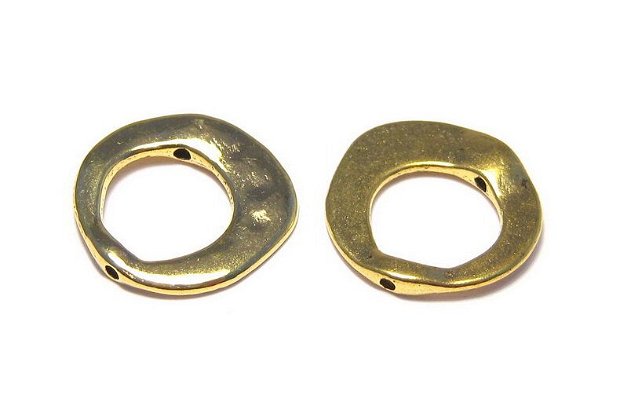 Link metalic, auriu antichizat, 20.5 mm