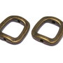 Link metalic, bronz, 16x15 mm