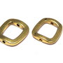 Link metalic, auriu antichizat, 16x15 mm