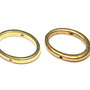 Link metalic, auriu antichizat, 19x14.5 mm
