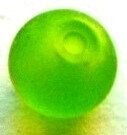 Margele sticla frostep verde 6 mm