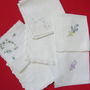 Set 6 batiste brodate