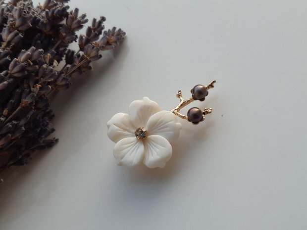 Pandant/brosa floare shell