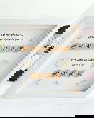 Ramă decor pentru Mosi | Cadou pentru Mosi | Ramă personalizată | Mesaj personalizat