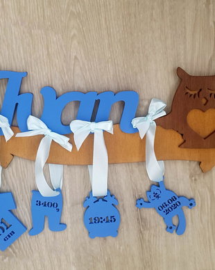 Decoratiune bebe personalizata