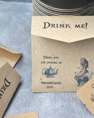 25 pliculete pentru ceai - personalizate