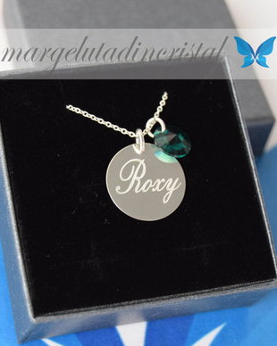 Lantisor / Colier - Banut / Charm personalizat / Argint 925 - Nume