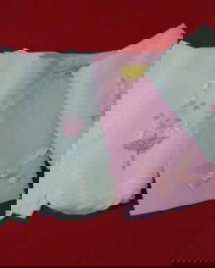 Nou-set 4 batiste broderie+simpla