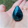 Inel Apatit si Argint 925 - IN829 - Inel pietre semipretioase, cadou romantic, cadou sotie, inel albastru, inel statement, cristaloterapie, cristale vindecatoare