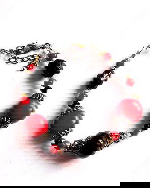 Bratara cu coral si onix 36579