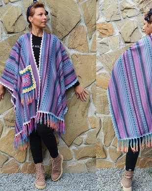 Poncho cu aromă de cafea