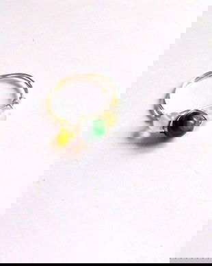 inel ochi de tigru verde si piatra lunii 36605