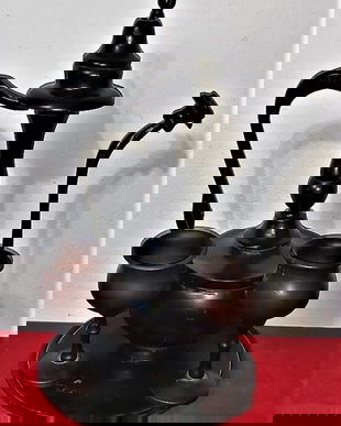 CARAFA LEMN CU PAHARE