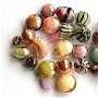 Mix margele Murano cal. a ll-a, Rose Carnaval, 75 g (cod 3442)