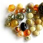 Mix margele Murano cal. a ll-a, Gold Night Glamour, 75 g (cod 3452)