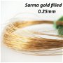 Sarma gold filled 14K, 0. 25mm (0.5m)
