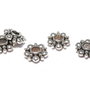 Distantier metalic, argintiu antichizat, 6x2 mm