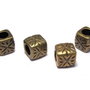 Distantier metalic, bronz, 9x9 mm