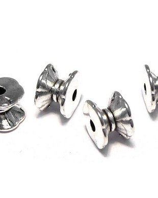 Distantier metalic, argintiu antichizat, 5x7 mm