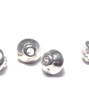 Distantier metalic, argintiu, 5x4.5 mm