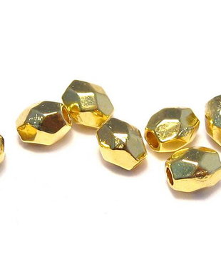 Distantier metalic, auriu, 4x3.5 mm