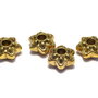 Distantier metalic, auriu antichizat, 9x5 mm