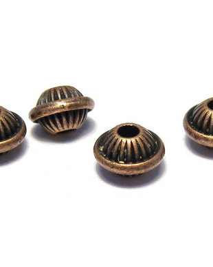 Distantier metalic, cupru, 7x5 mm