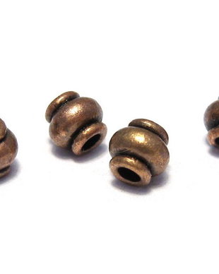 Distantier metalic, cupru, 4x4.5 mm