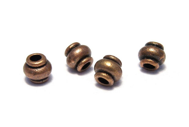 Distantier metalic, cupru, 4x4.5 mm