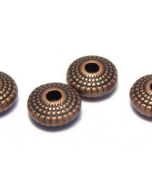 Distantier metalic, cupru, 8x4 mm