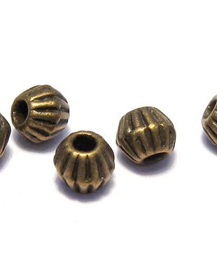 Distantier metalic, bronz, 4x4.5 mm