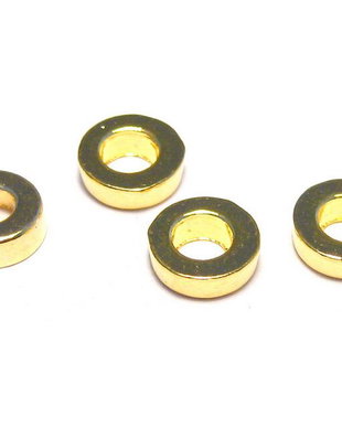 Distantier metalic, auriu, 6x2 mm